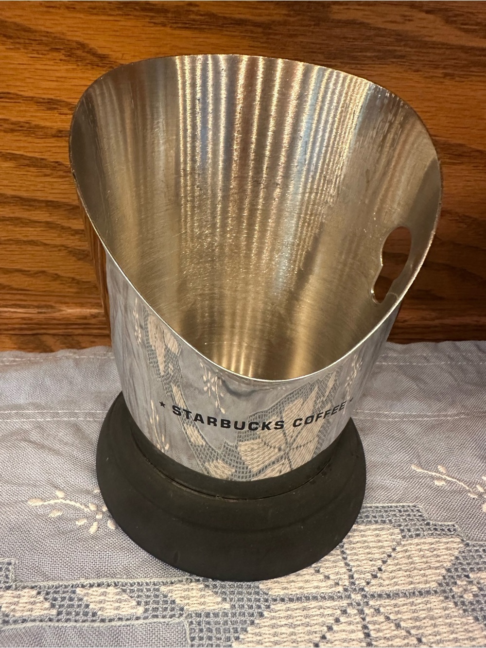 Starbucks Coffee Espresso Coffee Ground Stainless Steel Knock Box 1 unit